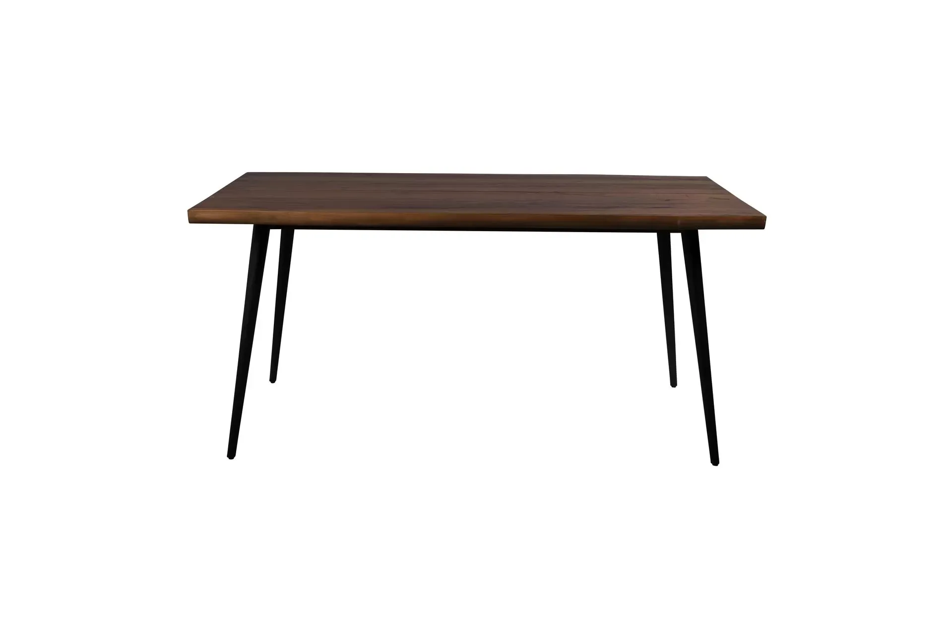 Table de repas en bois et acier noir L160