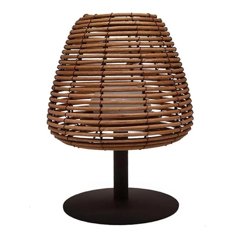 Lampe de table sans fil Polyrotin Marron H25CM