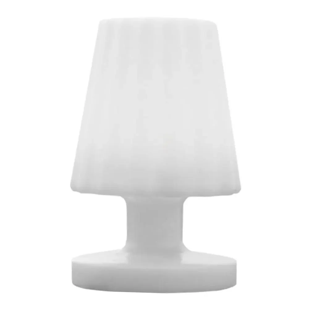 Lampe de table sans fil Polyéthylène Blanc H22CM
