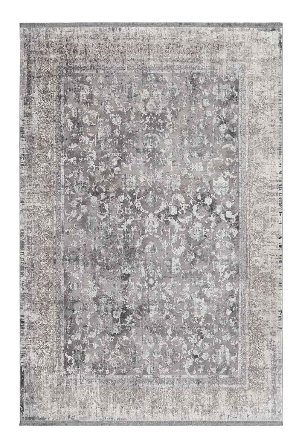 Tapis tissé fin Vintage beige gris pour salon, chambre 150x80