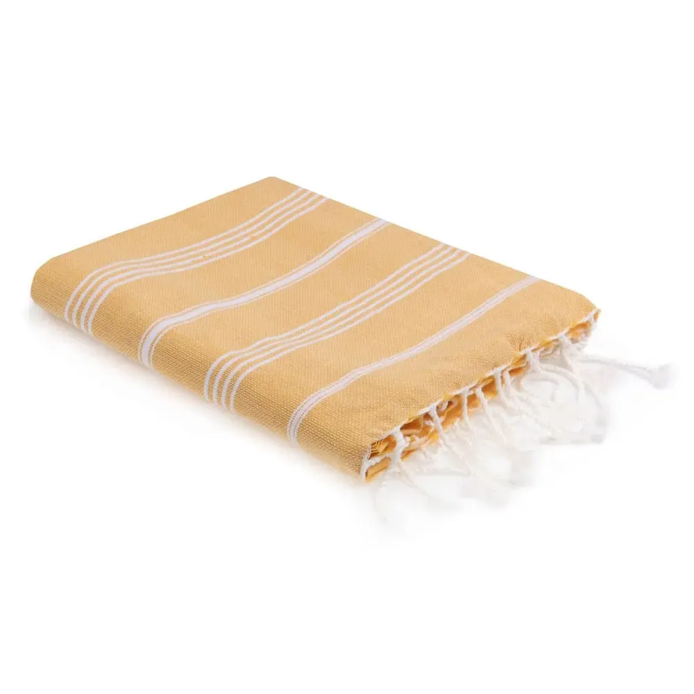 Fouta coton safran 100x200