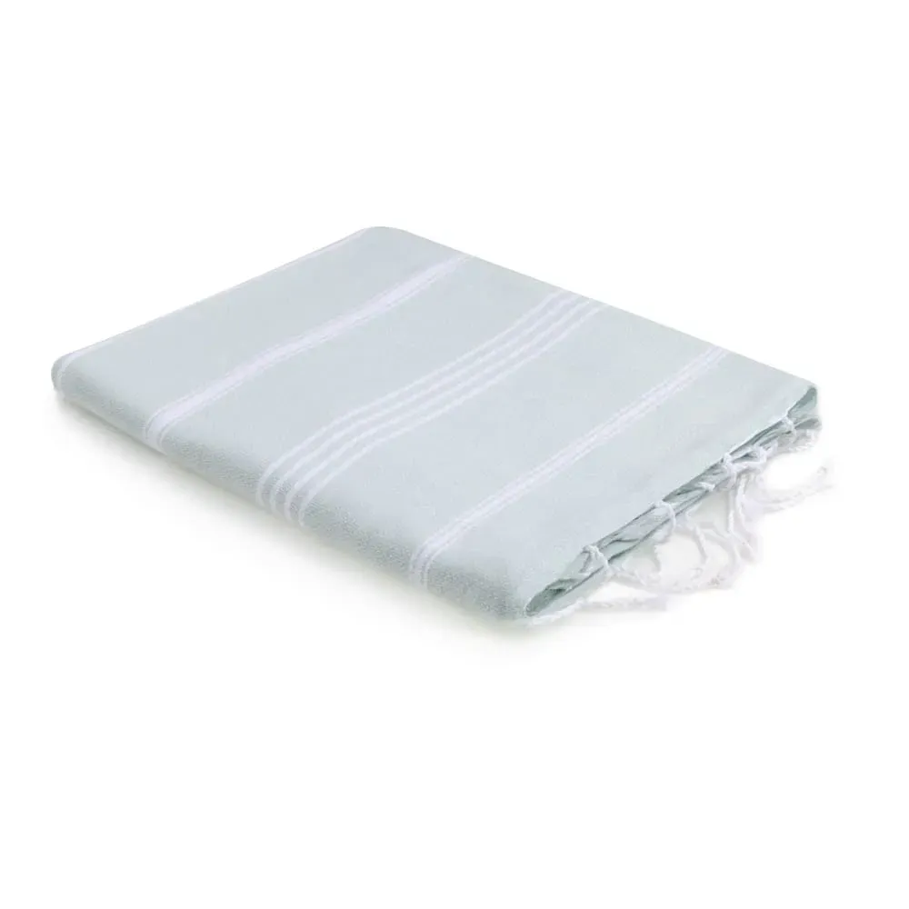 Fouta coton vert d'eau 100x200