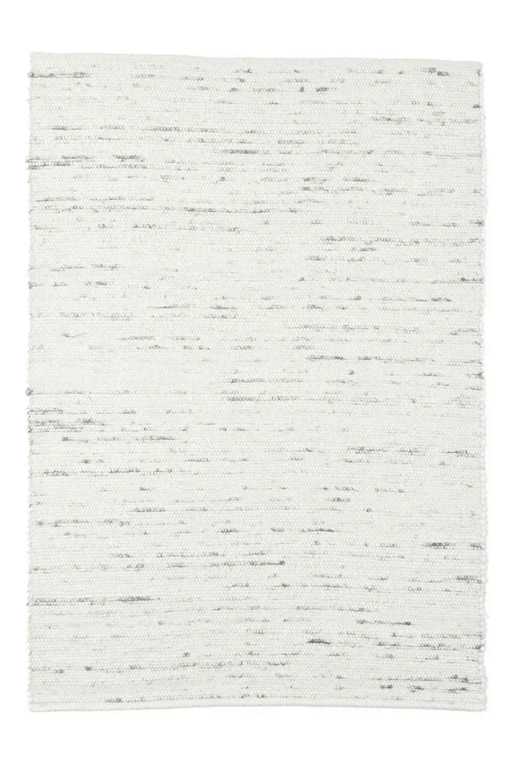 Tapis tissé à la main en laine naturelle blanc 120x180