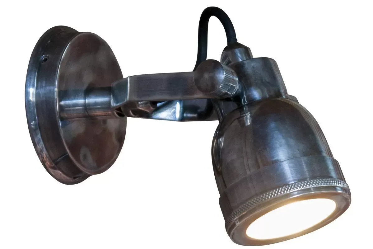 Applique orientable en métal argenté