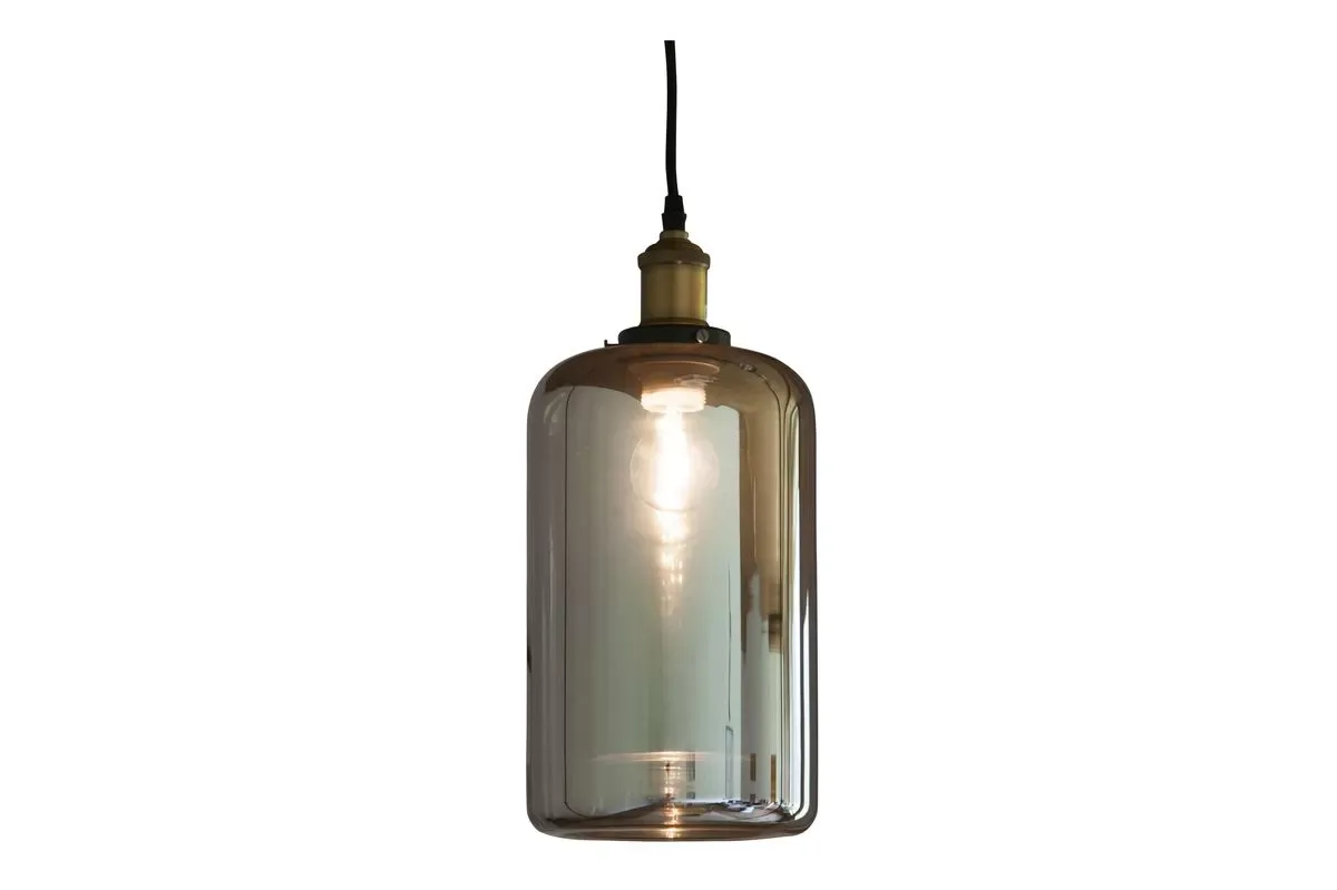 Lampe suspendue en verre transparent
