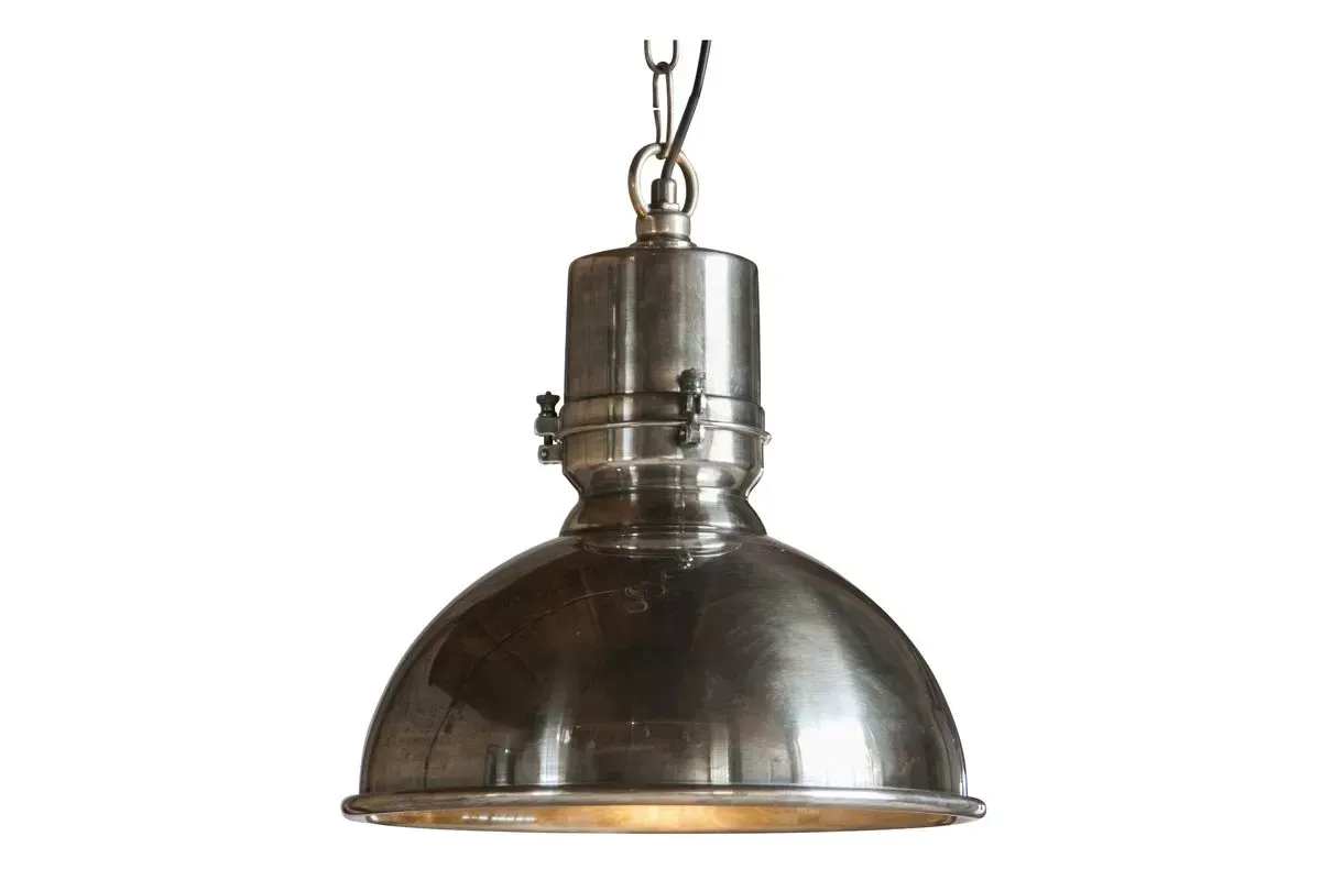 Suspension en métal argenté