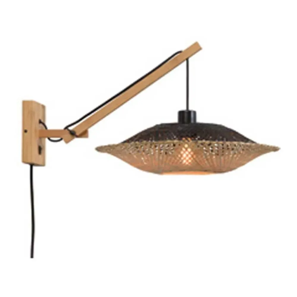 Applique en bambou 2 bras L55cm