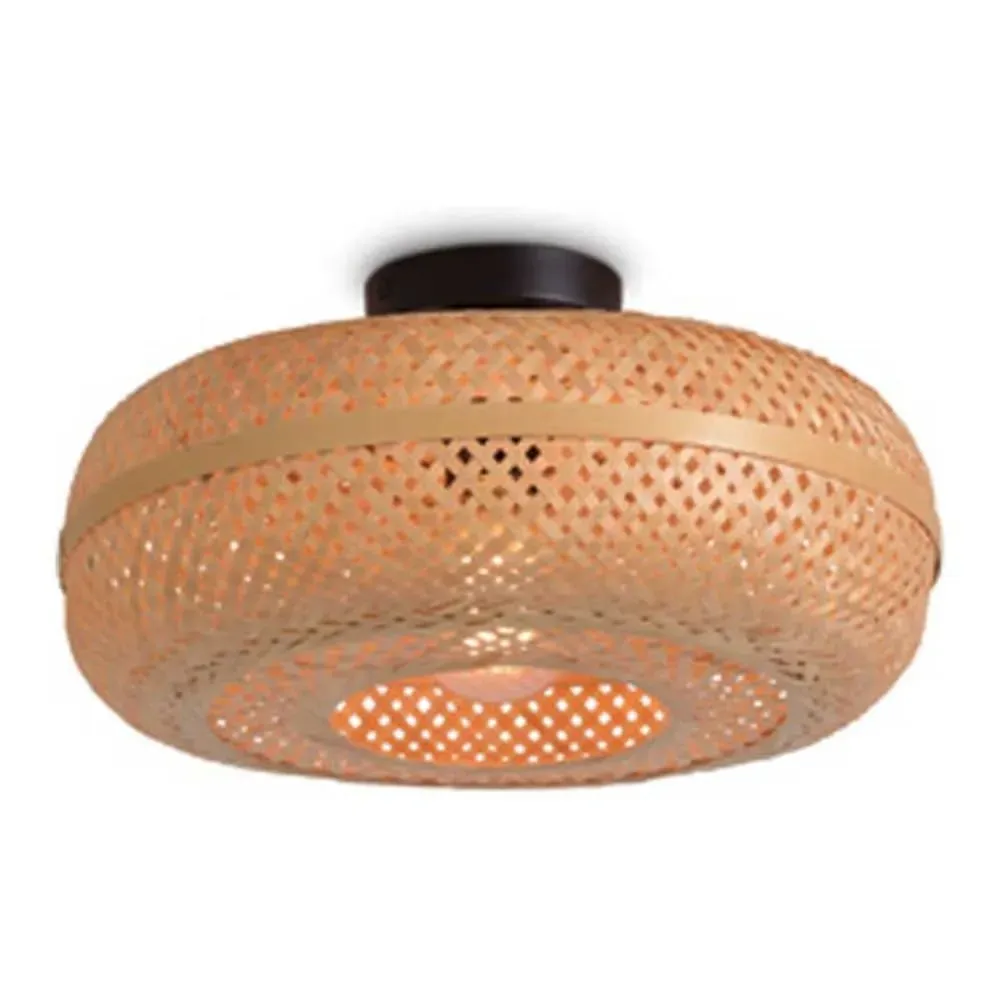 Plafonnier en bambou naturel D40