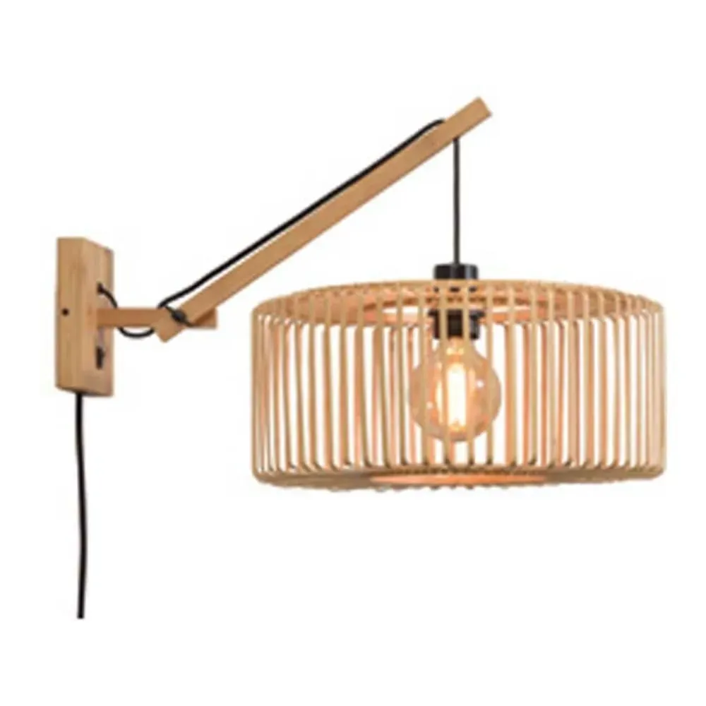 Applique en bambou 2 bras L55cm