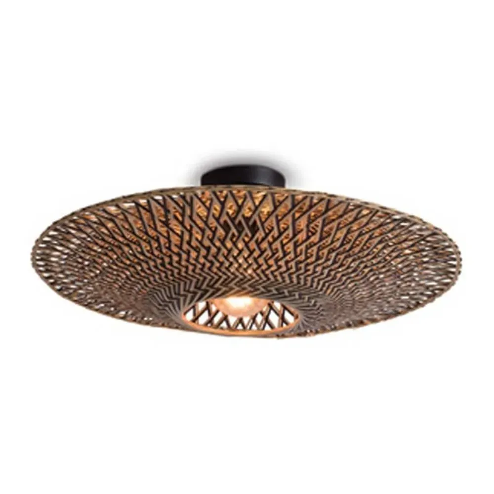 Plafonnier en bambou D60