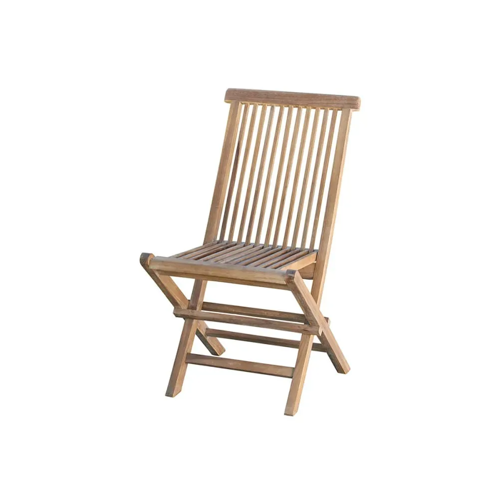 Chaise de jardin en teck huilé massif pliante