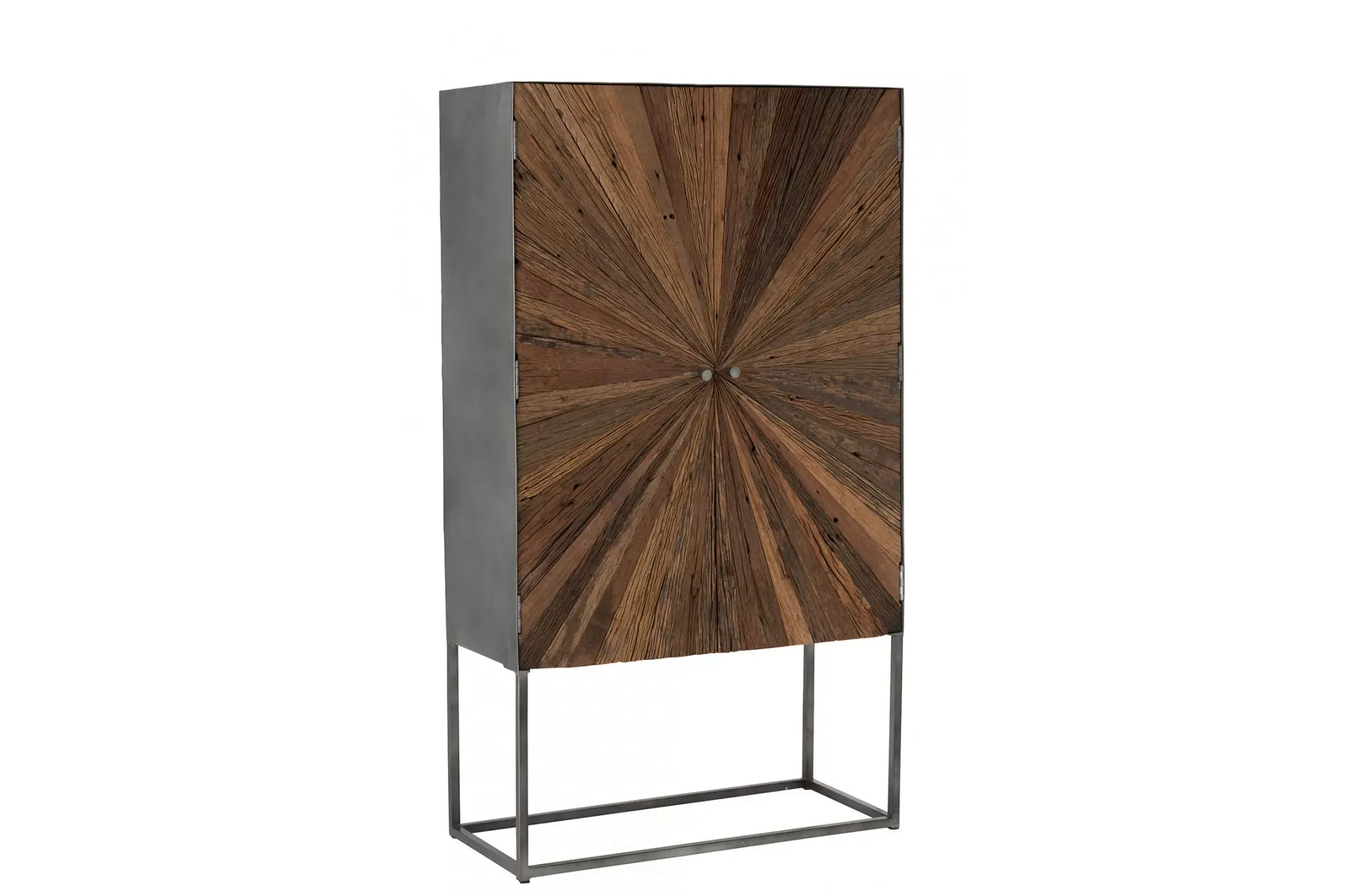 Armoire bar en bois et pieds métal