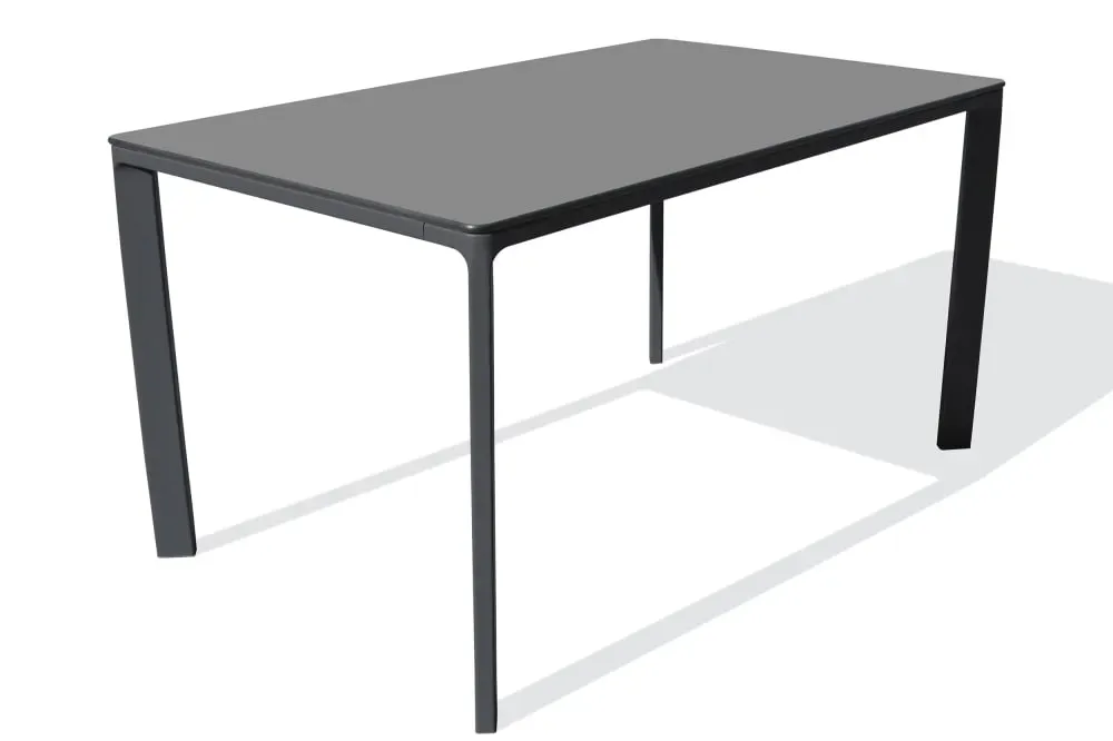 Table de jardin 6 pl en aluminium laqué et peinture Epoxy