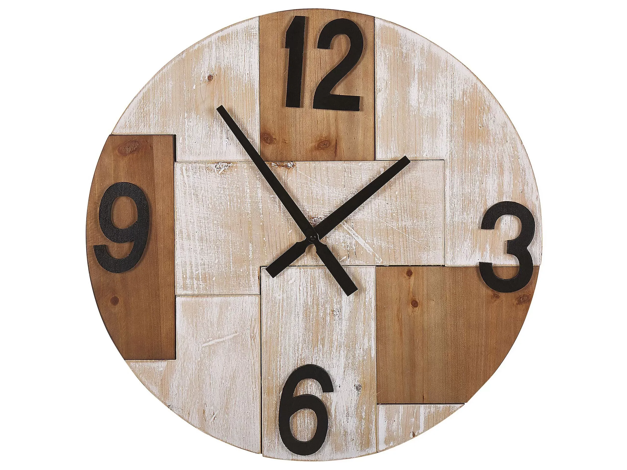 Horloge murale 60 cm marron