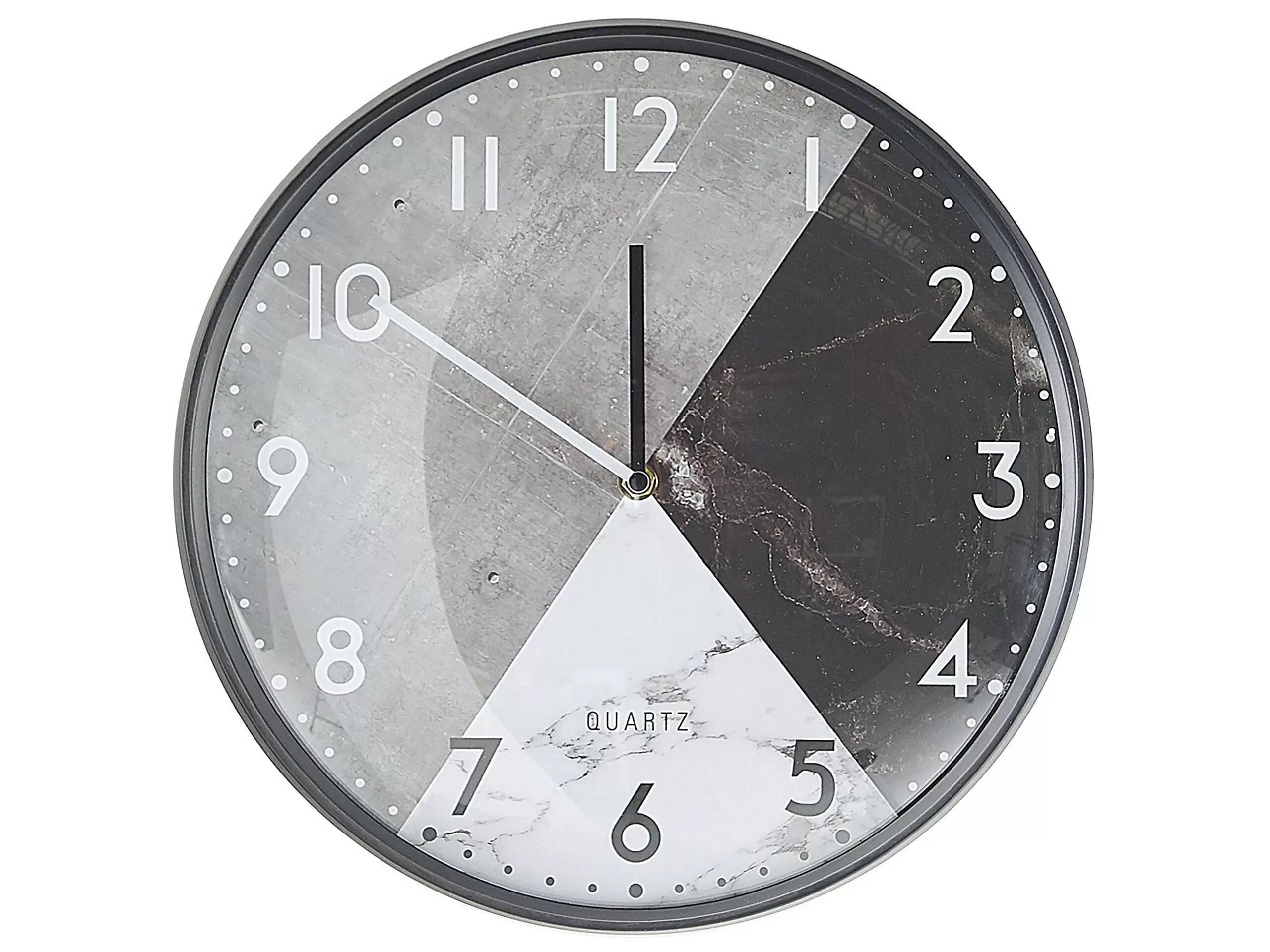 Horloge murale 33 cm gris