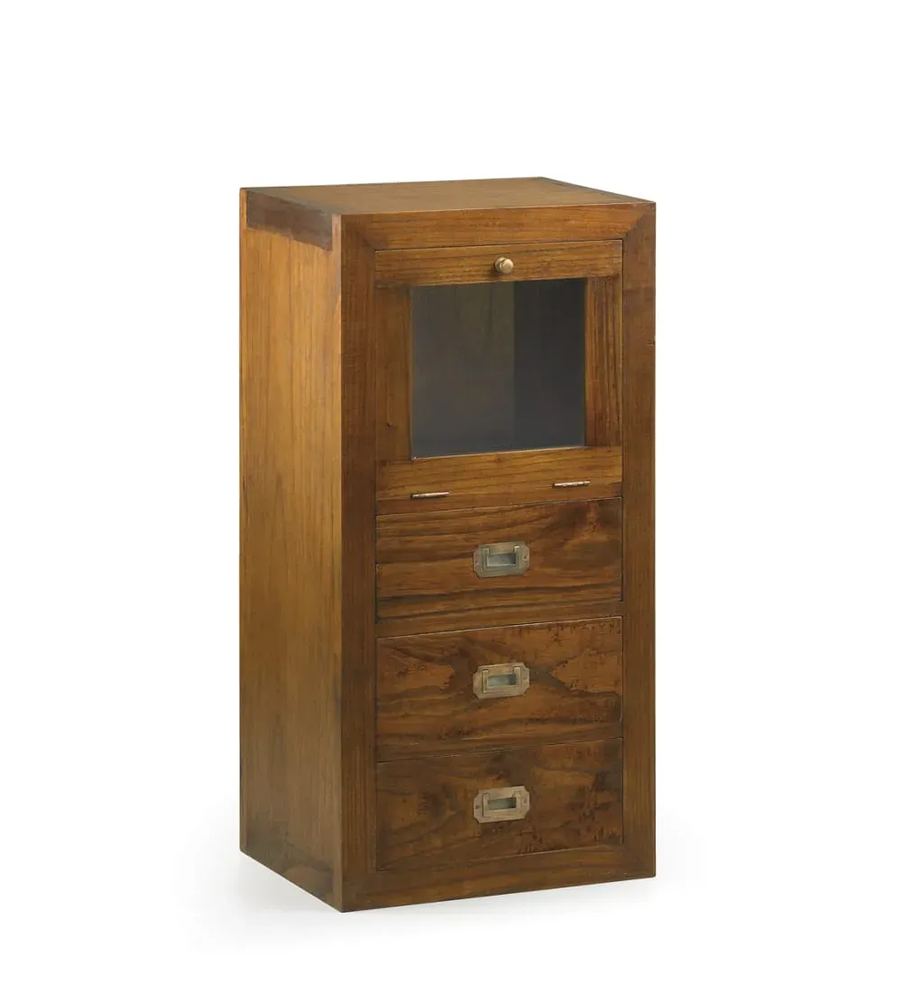 Meuble auxiliare en bois marron L 45 cm