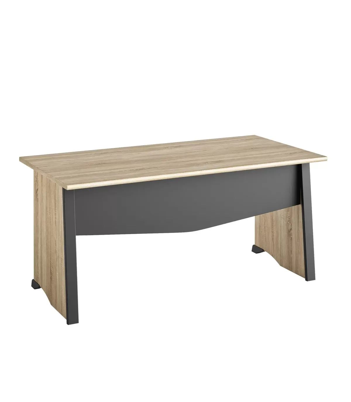 Bureau style industriel avec voile de fond - Beige et