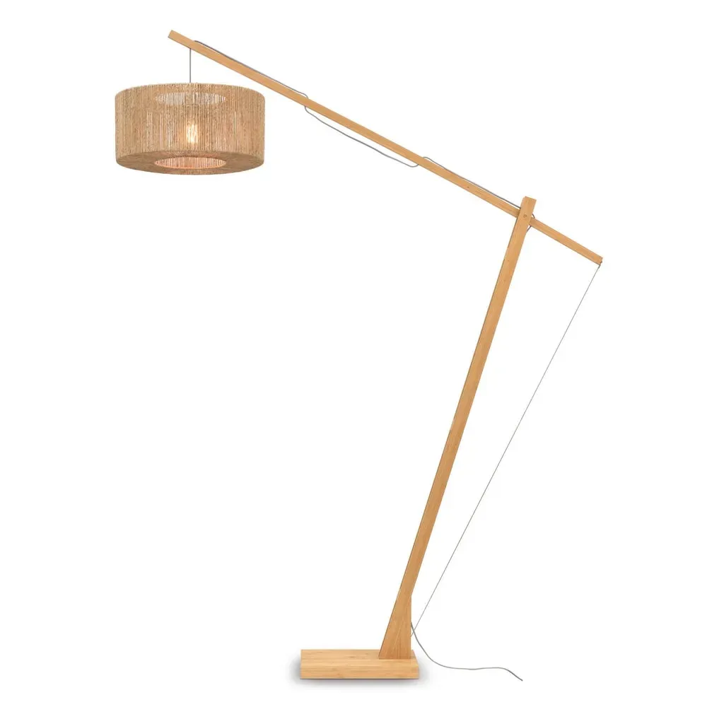 Lampadaire bambou/jute H207cm