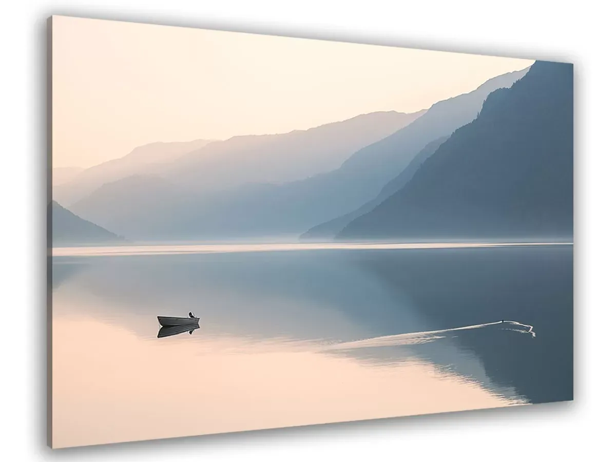 Tableau déco crépuscule imprimé sur toile 60x40 cm