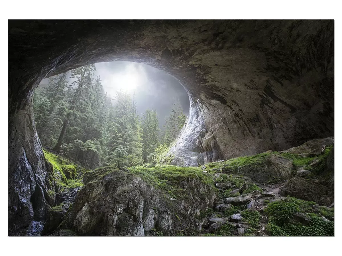 Tableau coup d'oeil au paradis impression sur aluminium 90x60 cm