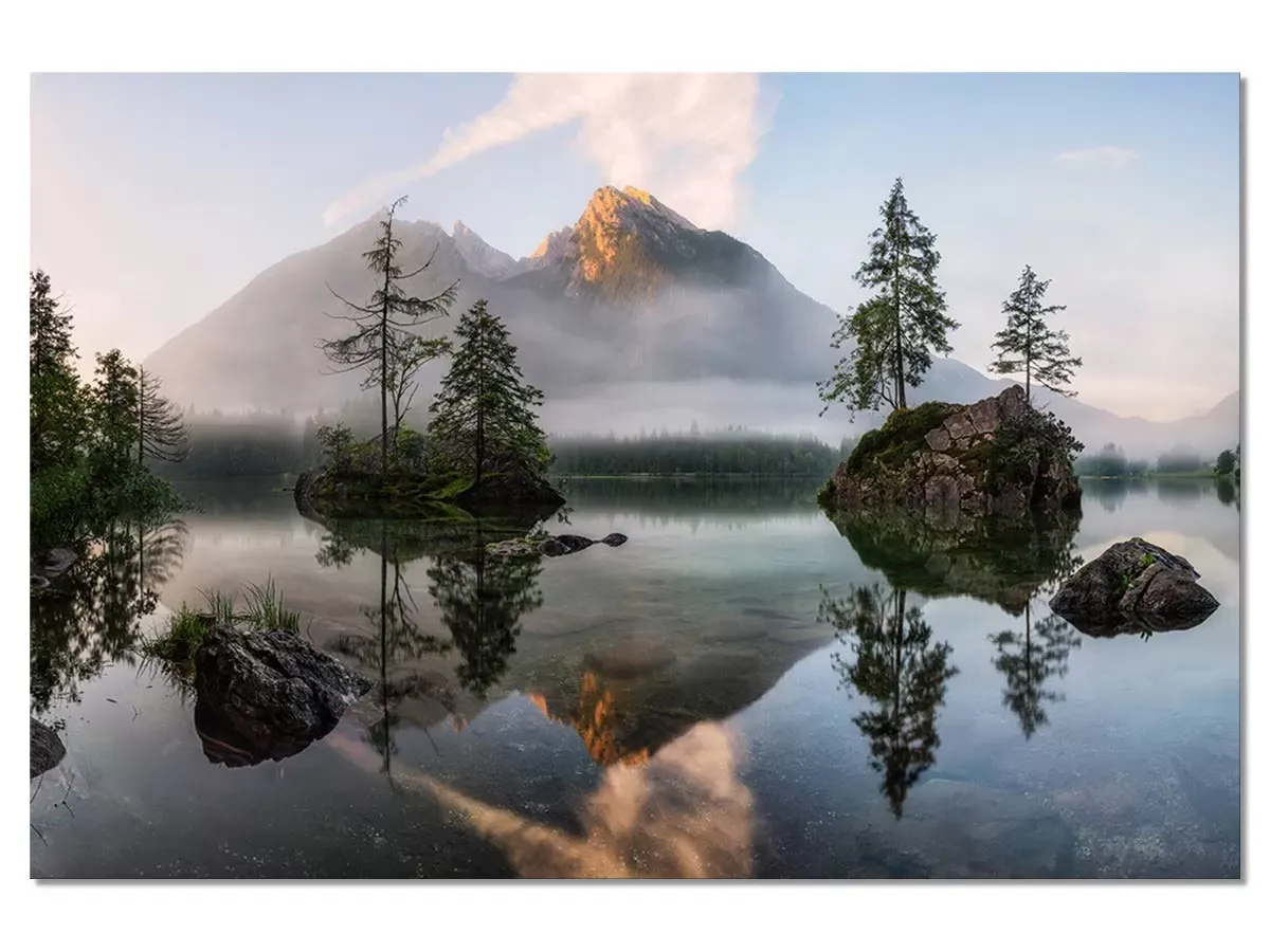 Tableau nature's awakening impression sur aluminium 120x80 cm