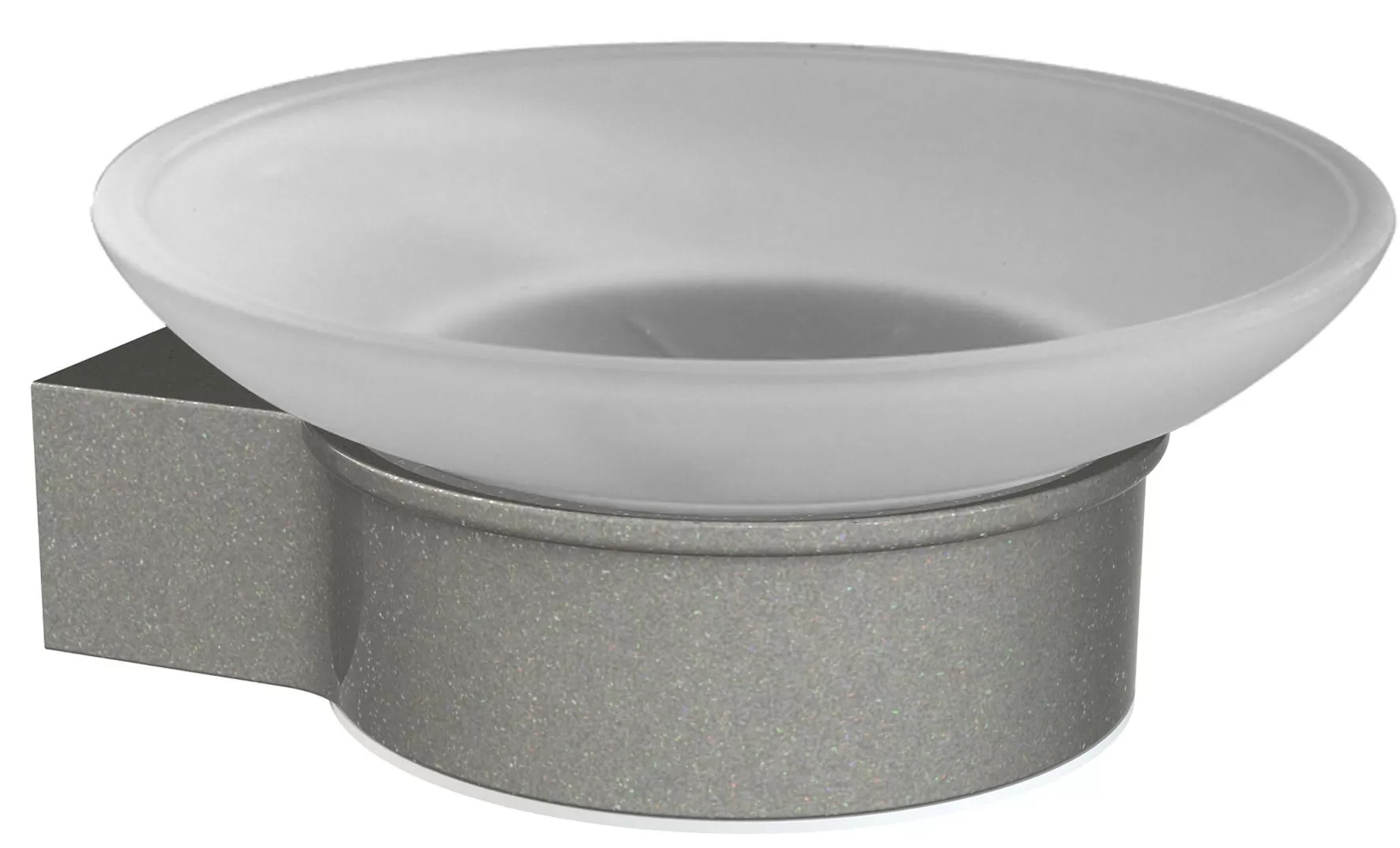 Porte-savon en aluminium laqué à fixer