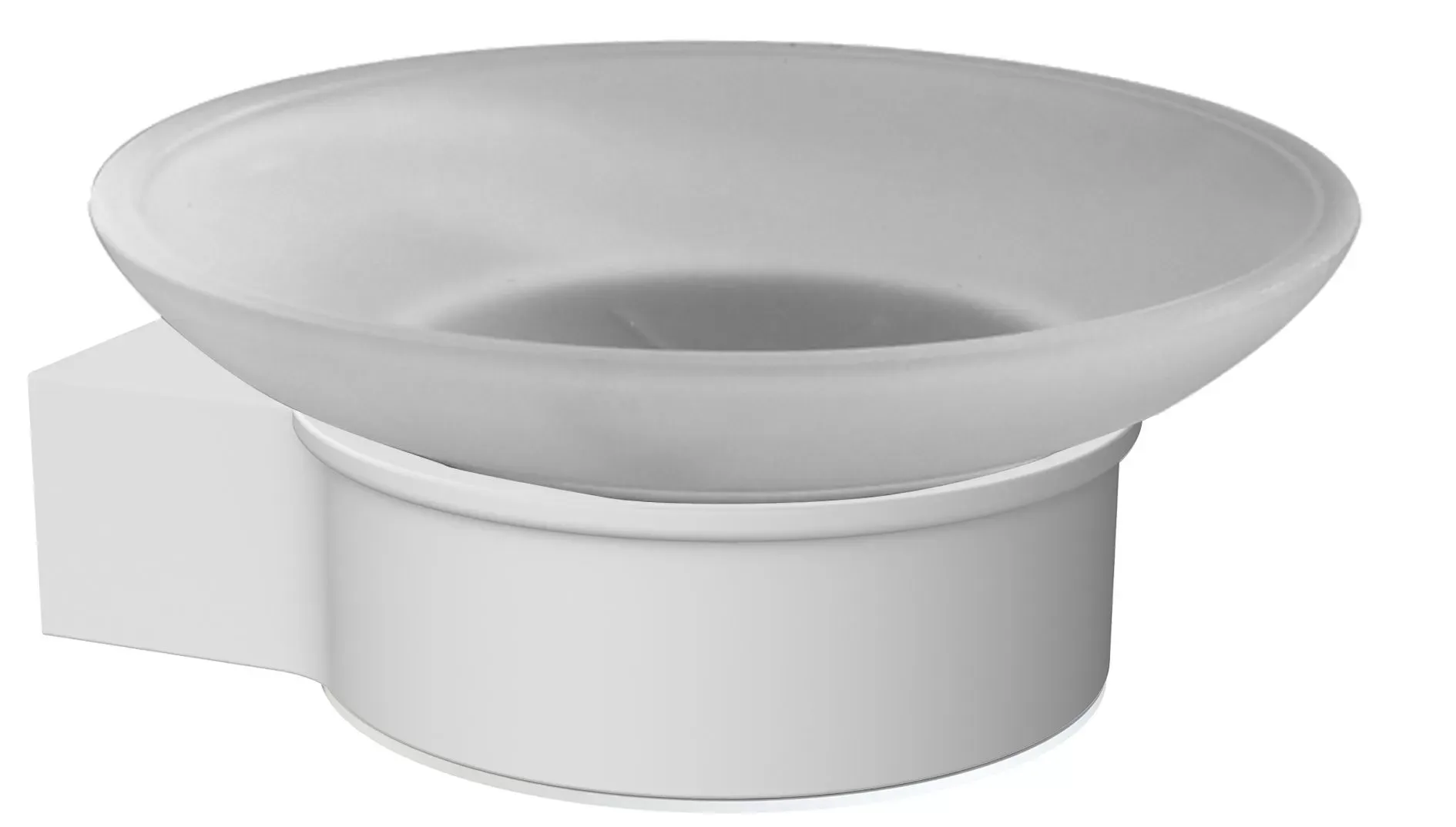 Porte-savon en aluminium laqué à fixer