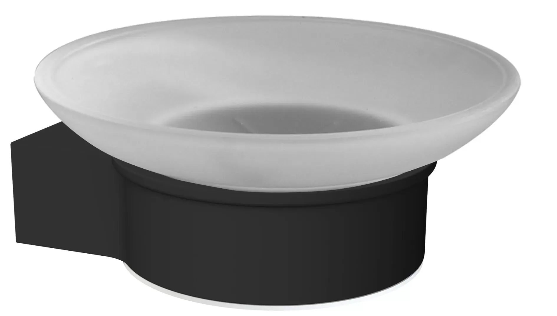 Porte-savon en aluminium laqué à fixer