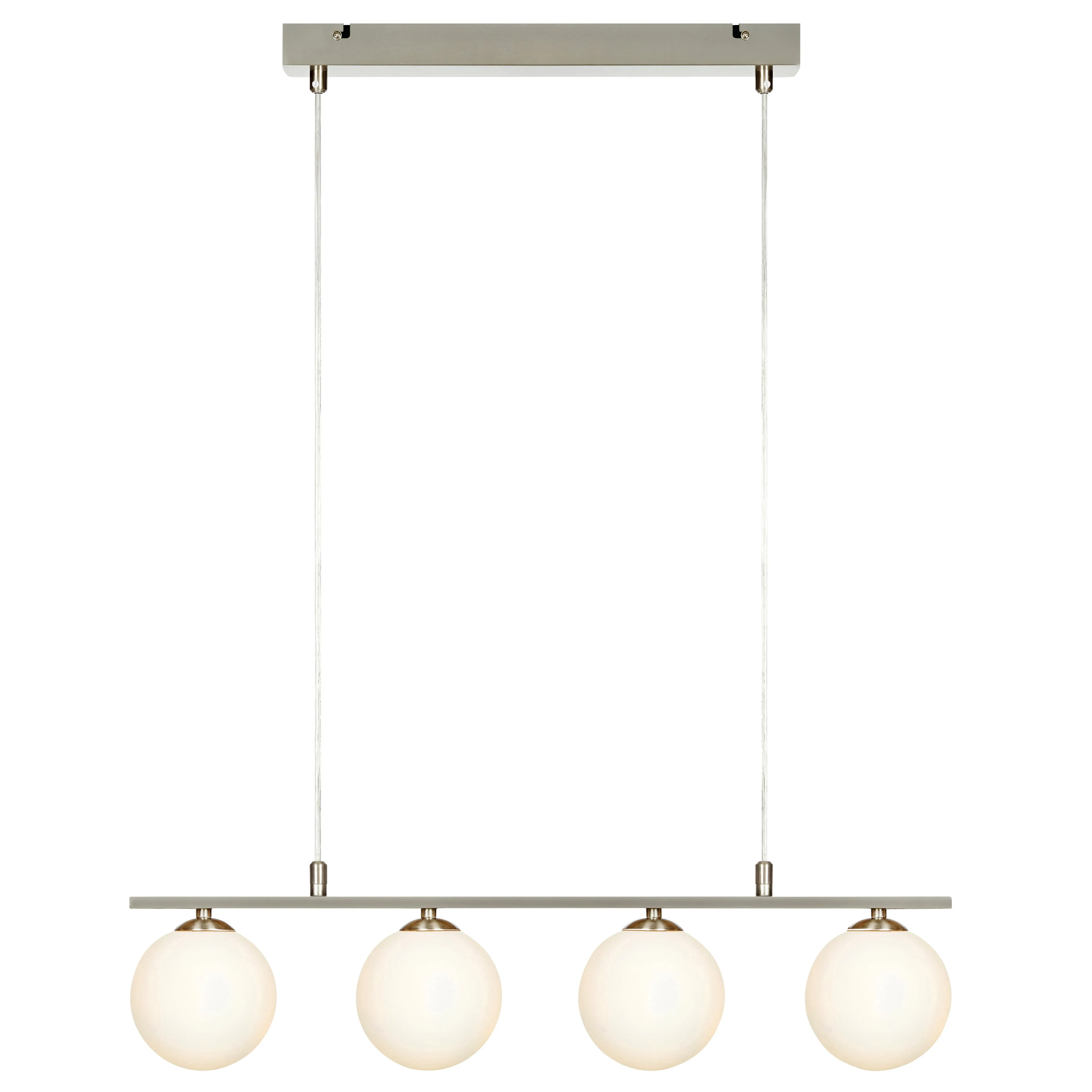 Suspension en glass argente