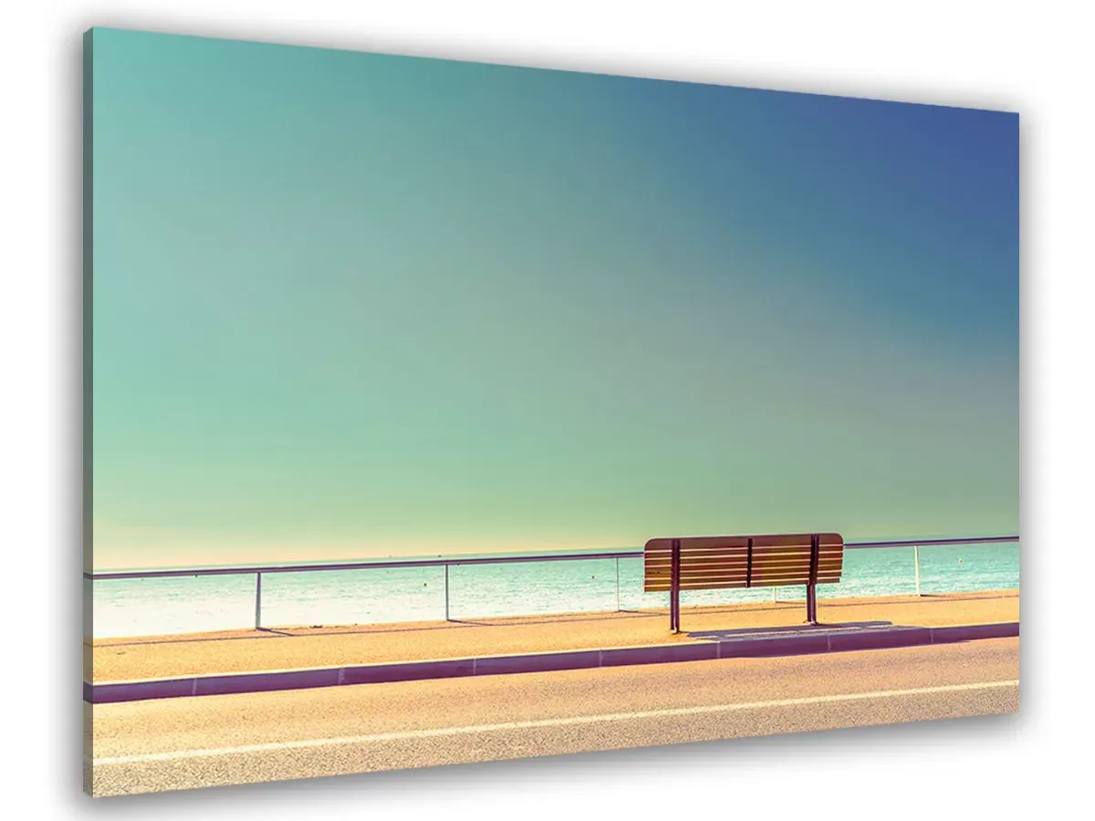 Tableau pause balnéaire toile imprimée 120x80 cm