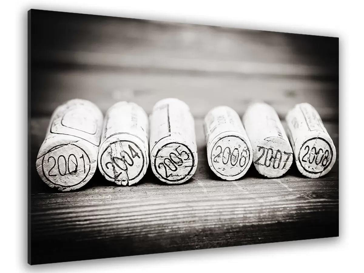 Tableau bouchons en liège toile imprimée 120x80 cm