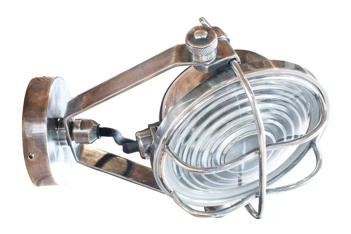Projecteur en métal argenté