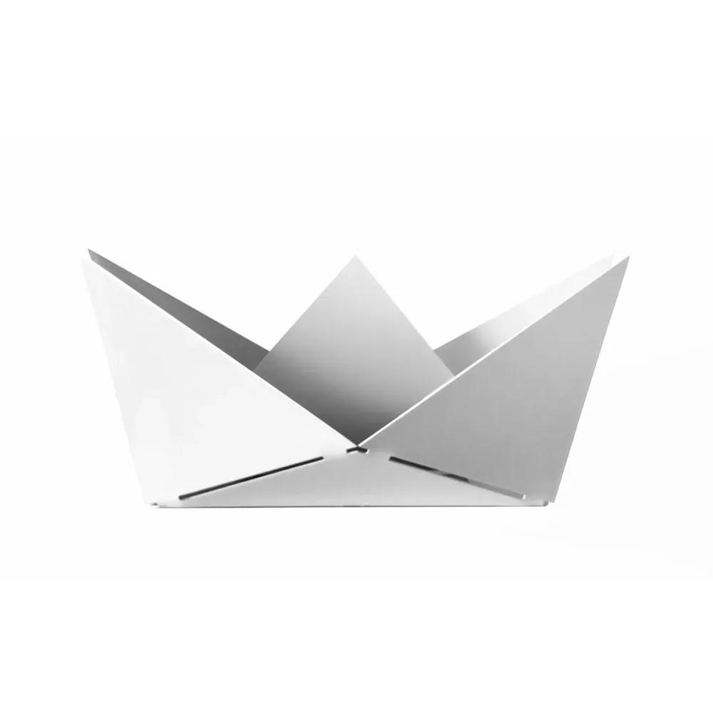 Vide poche en métal blanc