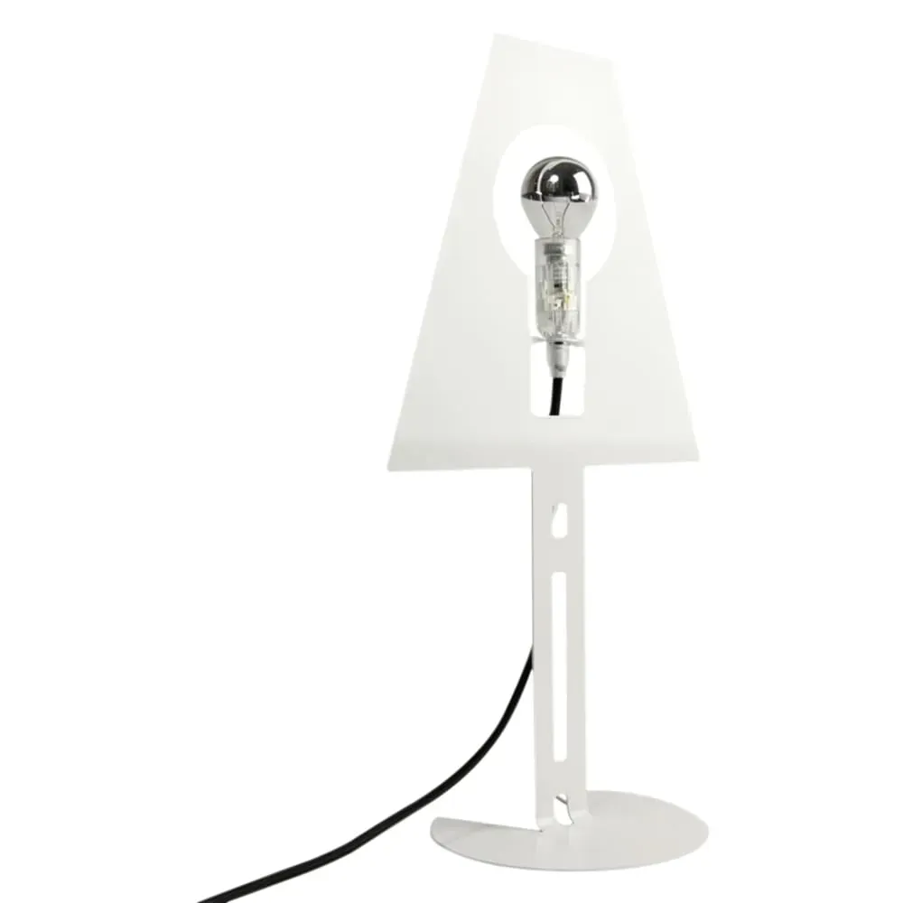 Lampe a poser en métal fil noir