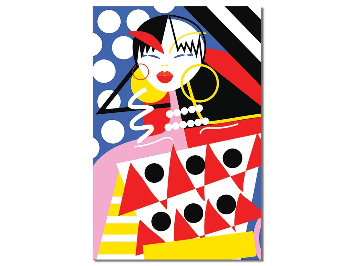 Tableau la vie trépidente d'une femme! impression sur alu 40x60 cm