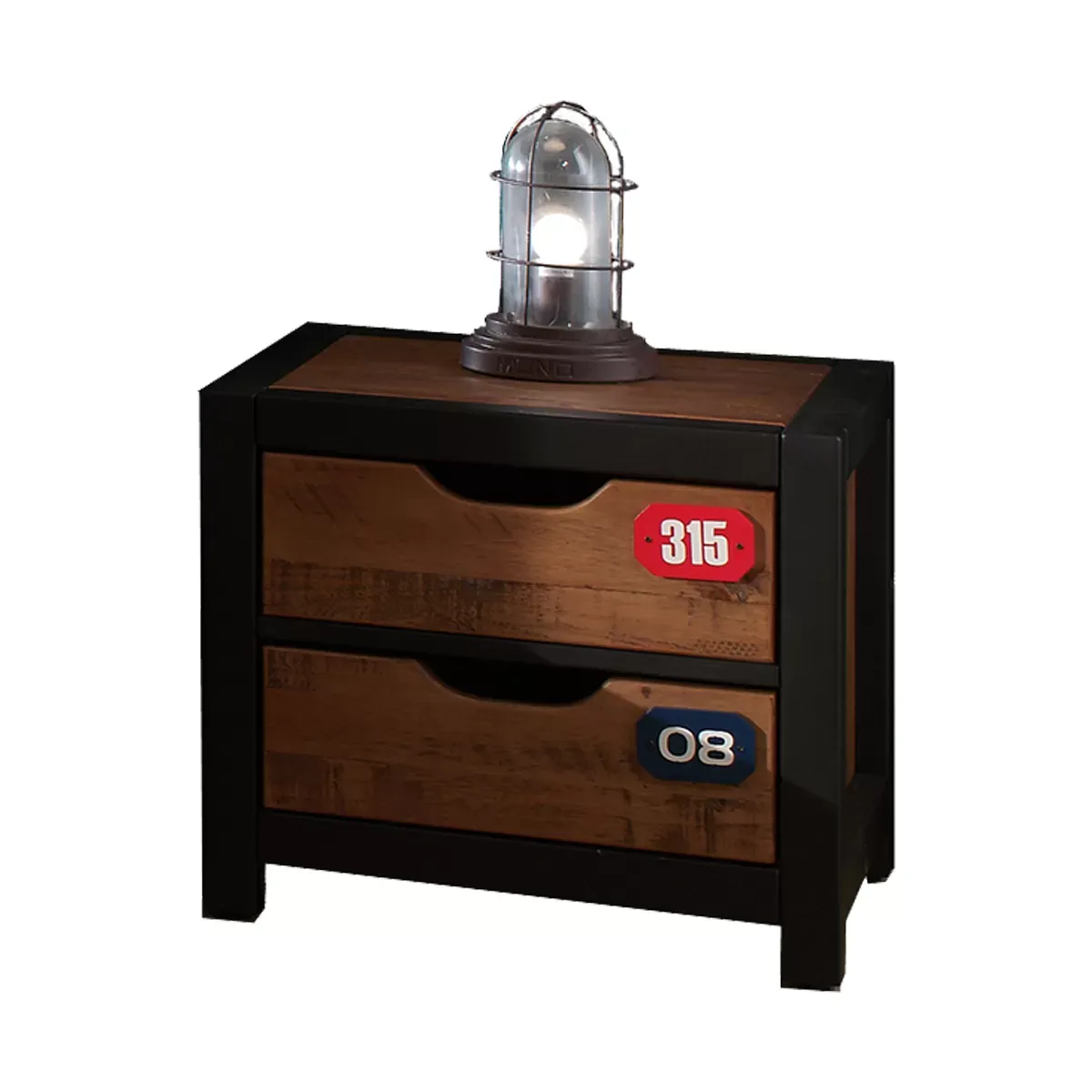 Vipack ALEX Chevet table de nuit pin massif