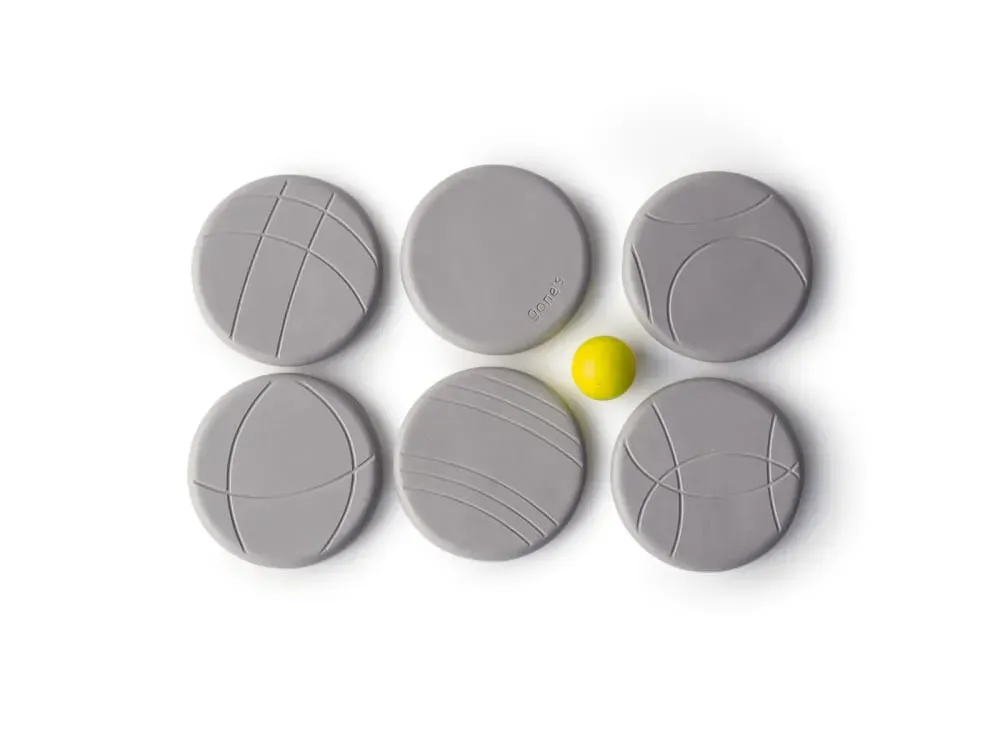 Dessous de verre en béton pétanque - Lot de 6