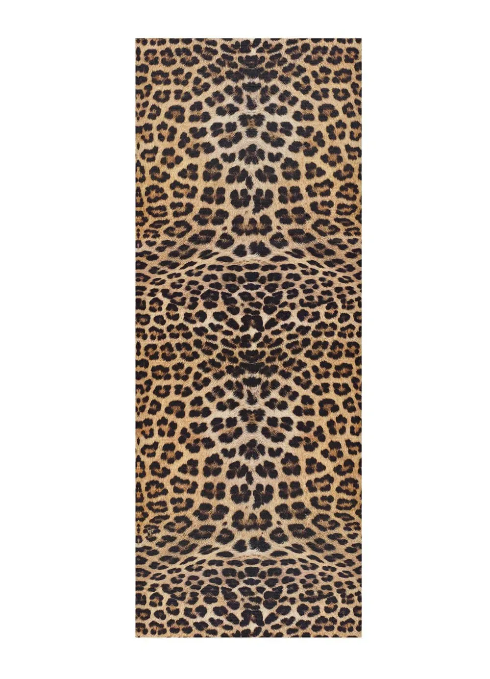 Tapis de cuisine lavable animal print jaune/noir 52x100 cm
