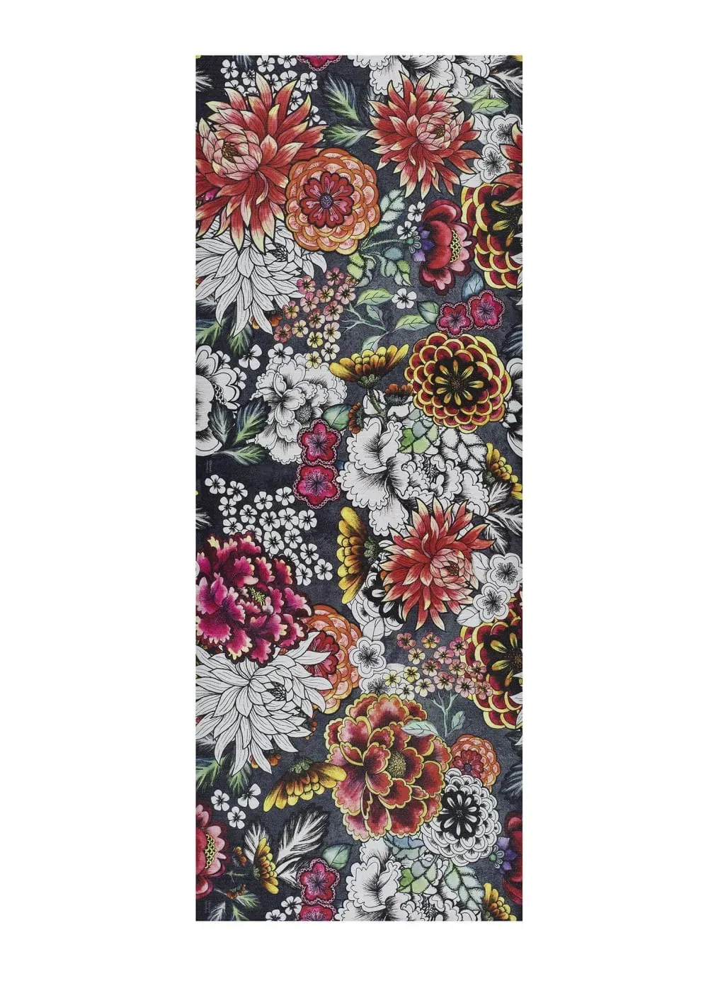 Tapis de cuisine lavable fleurs multicolore 52x100 cm