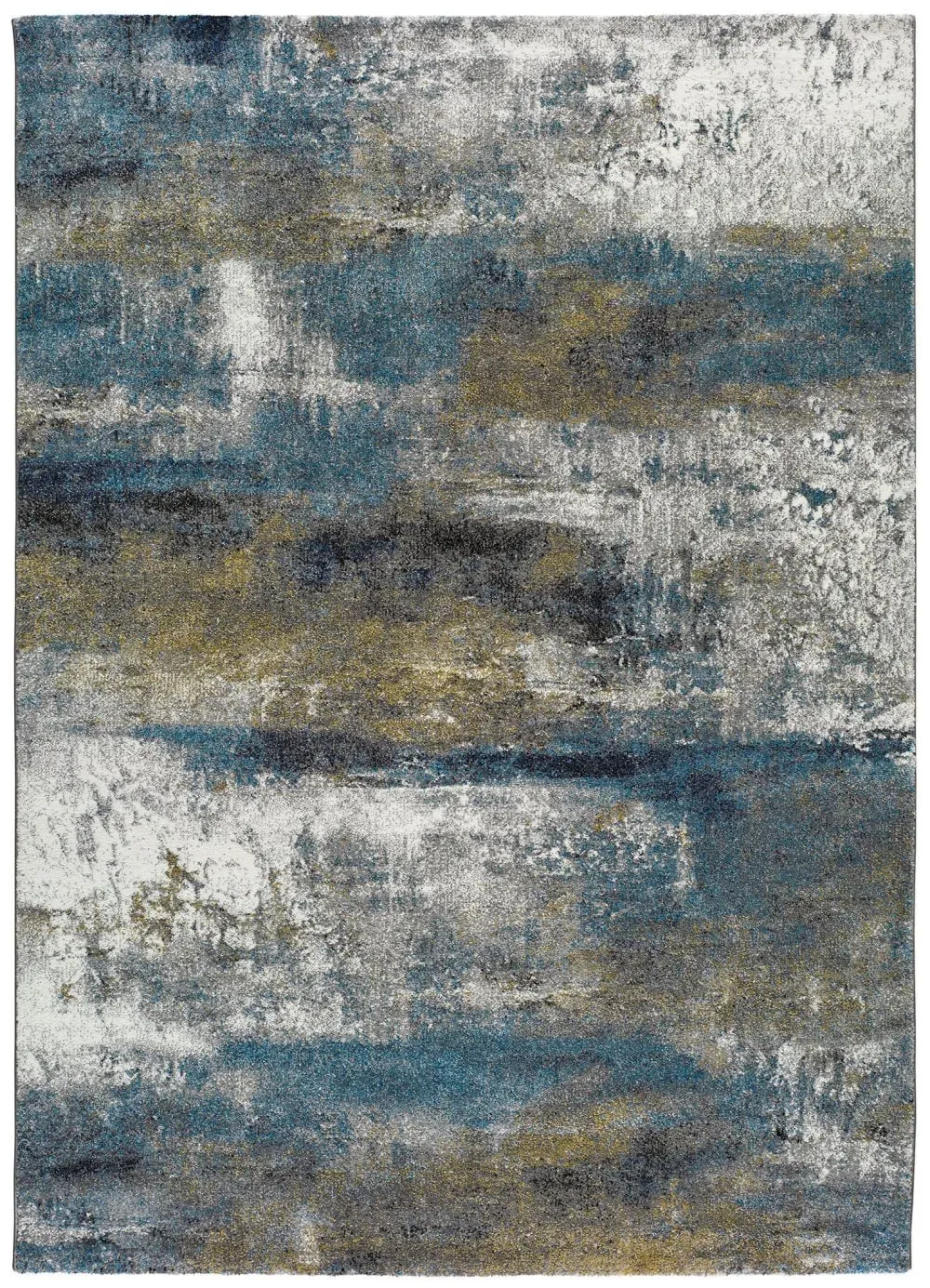 Tapis abstrait bleu/gris 160x230 cm