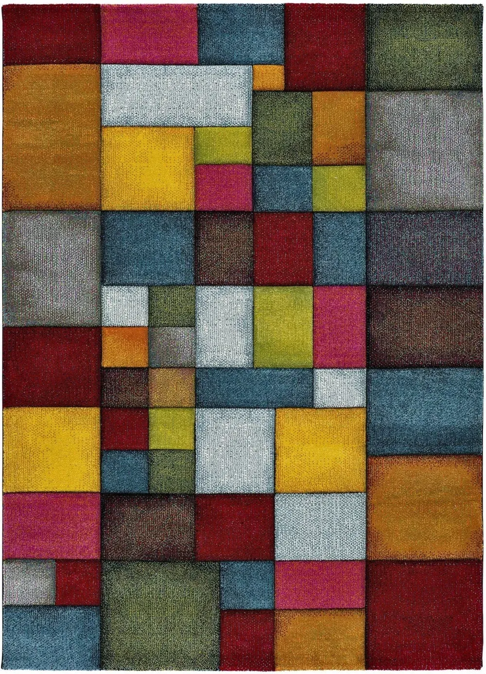 Tapis géométrique multicolore 120x170 cm