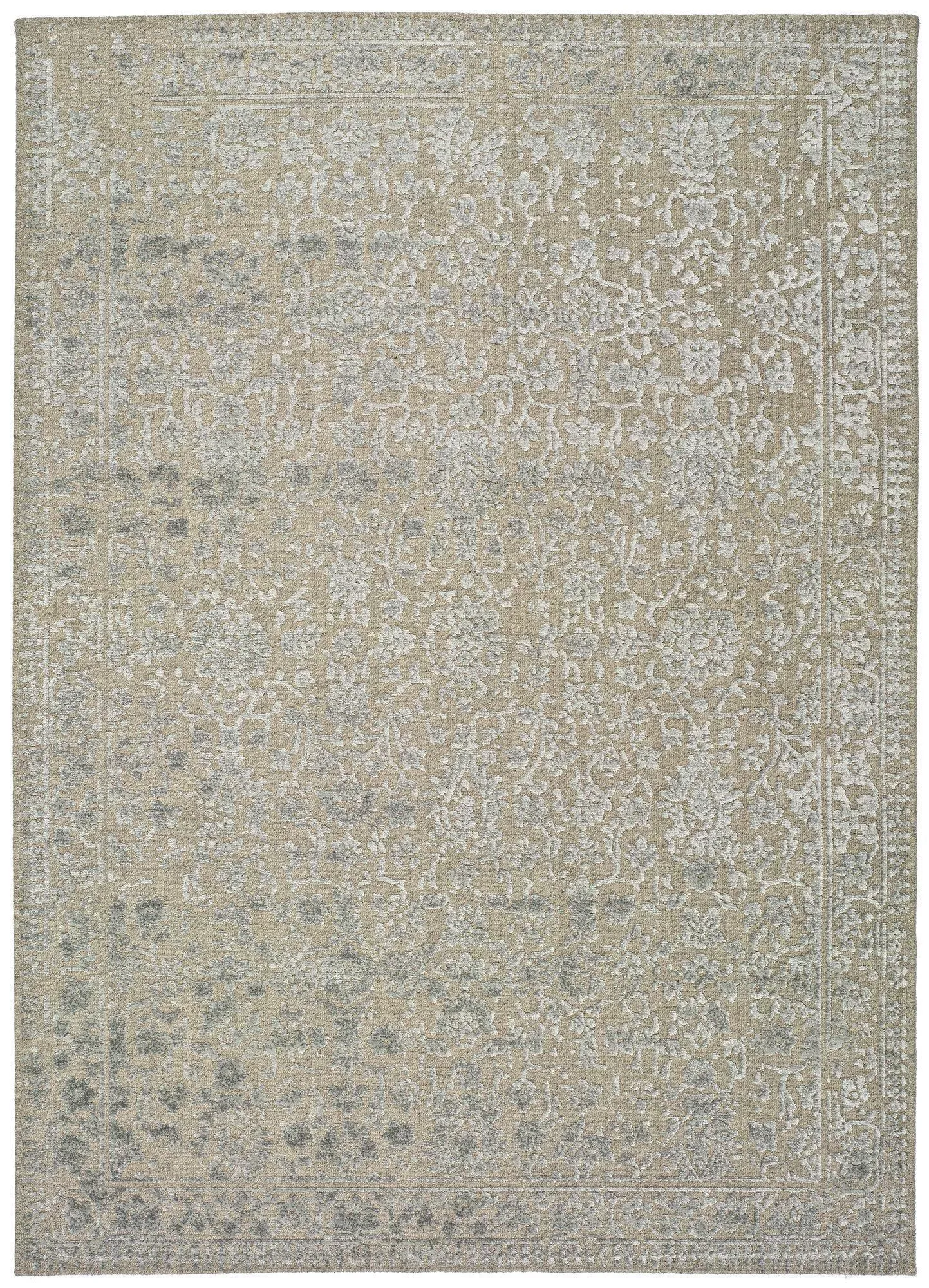 Tapis en laine vintage argent  140x200 cm