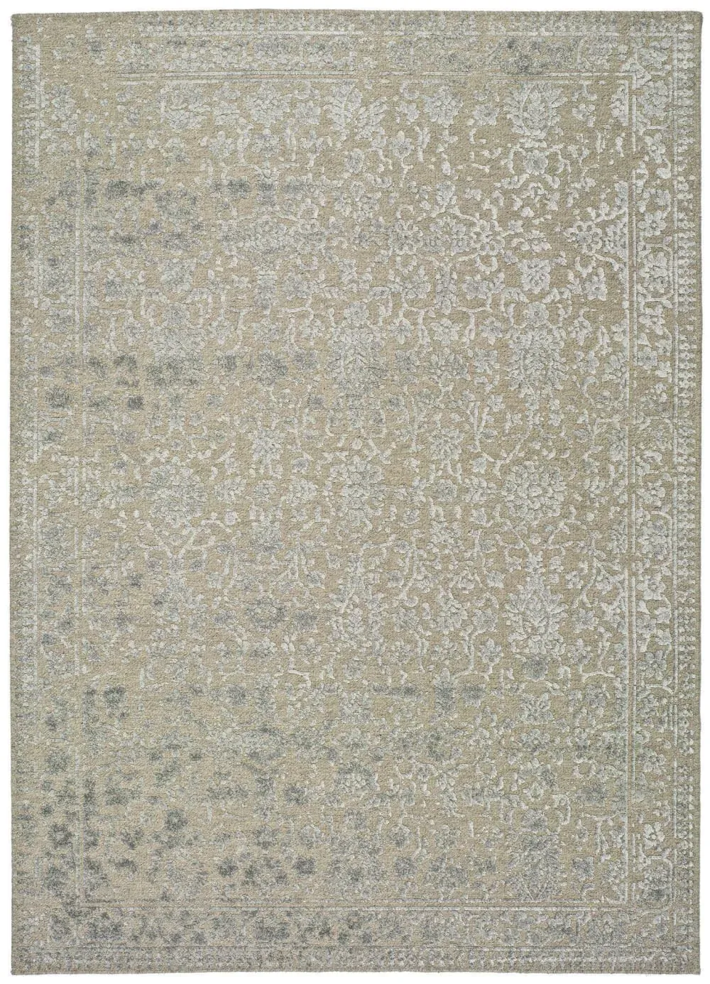 Tapis en laine vintage argent  160x230 cm