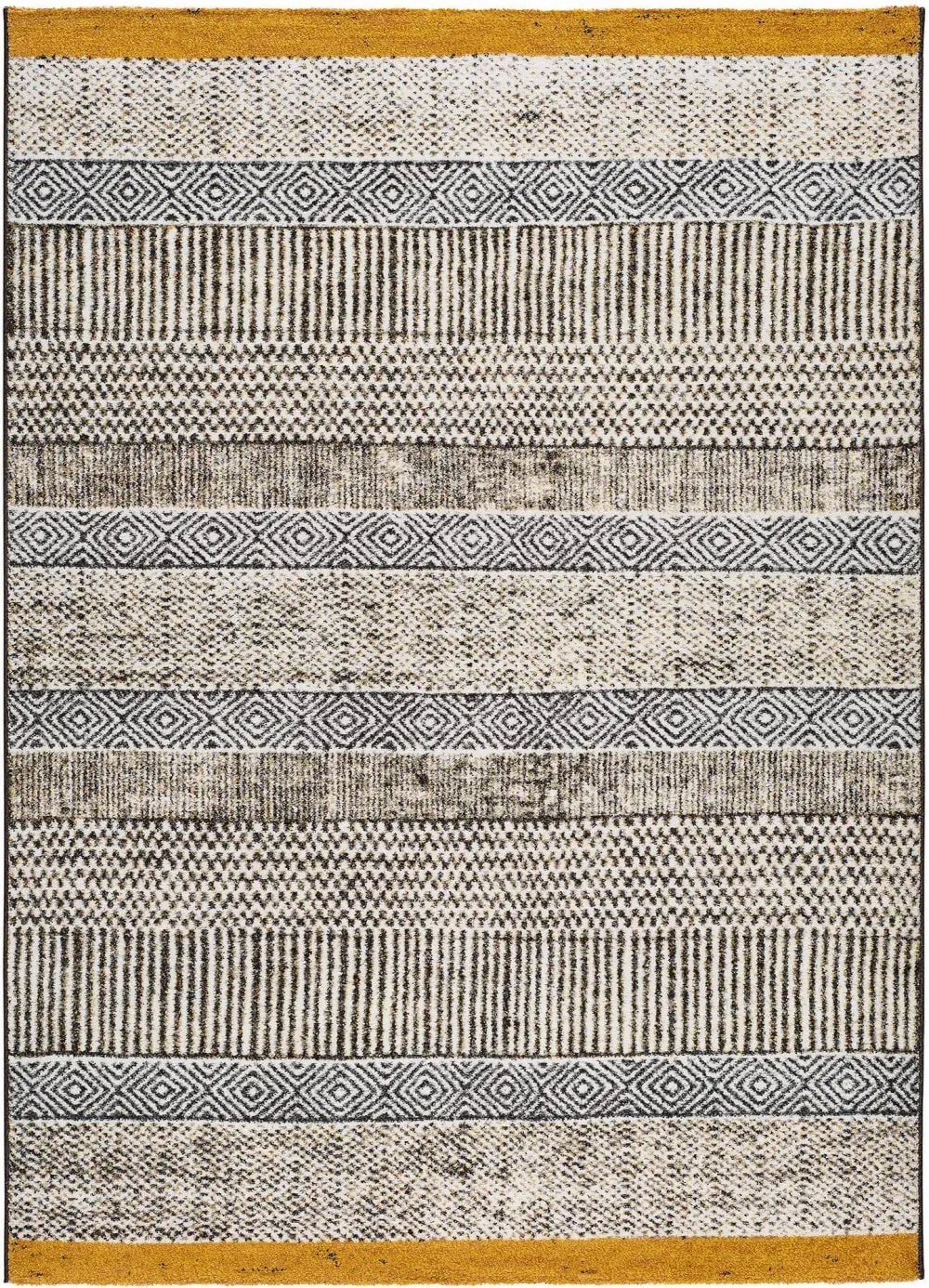 Tapis ethnique gris/beige 80x150 cm