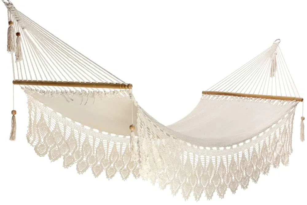 Hamac à barre Deluxe Masaya L Ecru