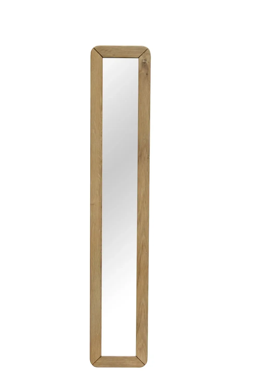 Miroir 110x20 cadre en chêne teinte claire