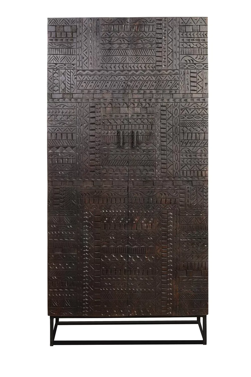 Armoire en bois de manguier et pieds en métal