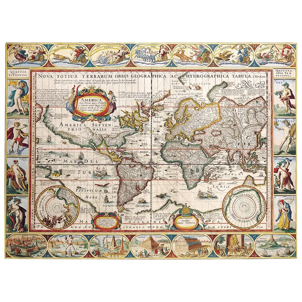 Tableau cartographie ancienne carte No. 31 40x50cm