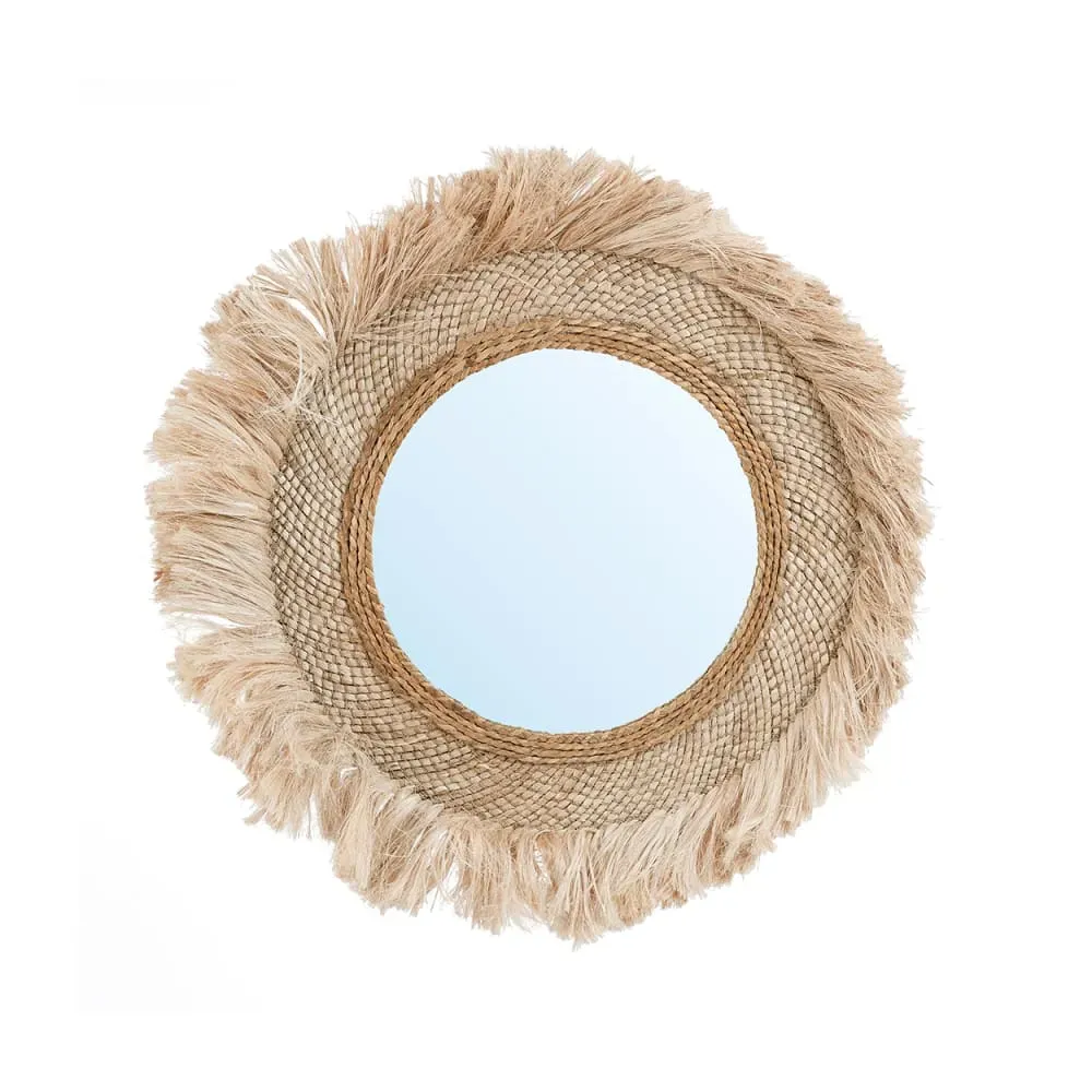 Miroir Herbe Marron 85x85x3cm