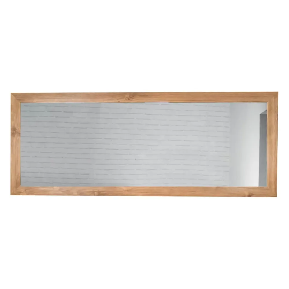 Grand miroir rectangle en teck massif 180 x 70